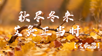 【健康/艾灸】秋盡冬來(lái)，艾灸正當(dāng)時(shí)——解鎖季節(jié)交替的養(yǎng)生密碼！
